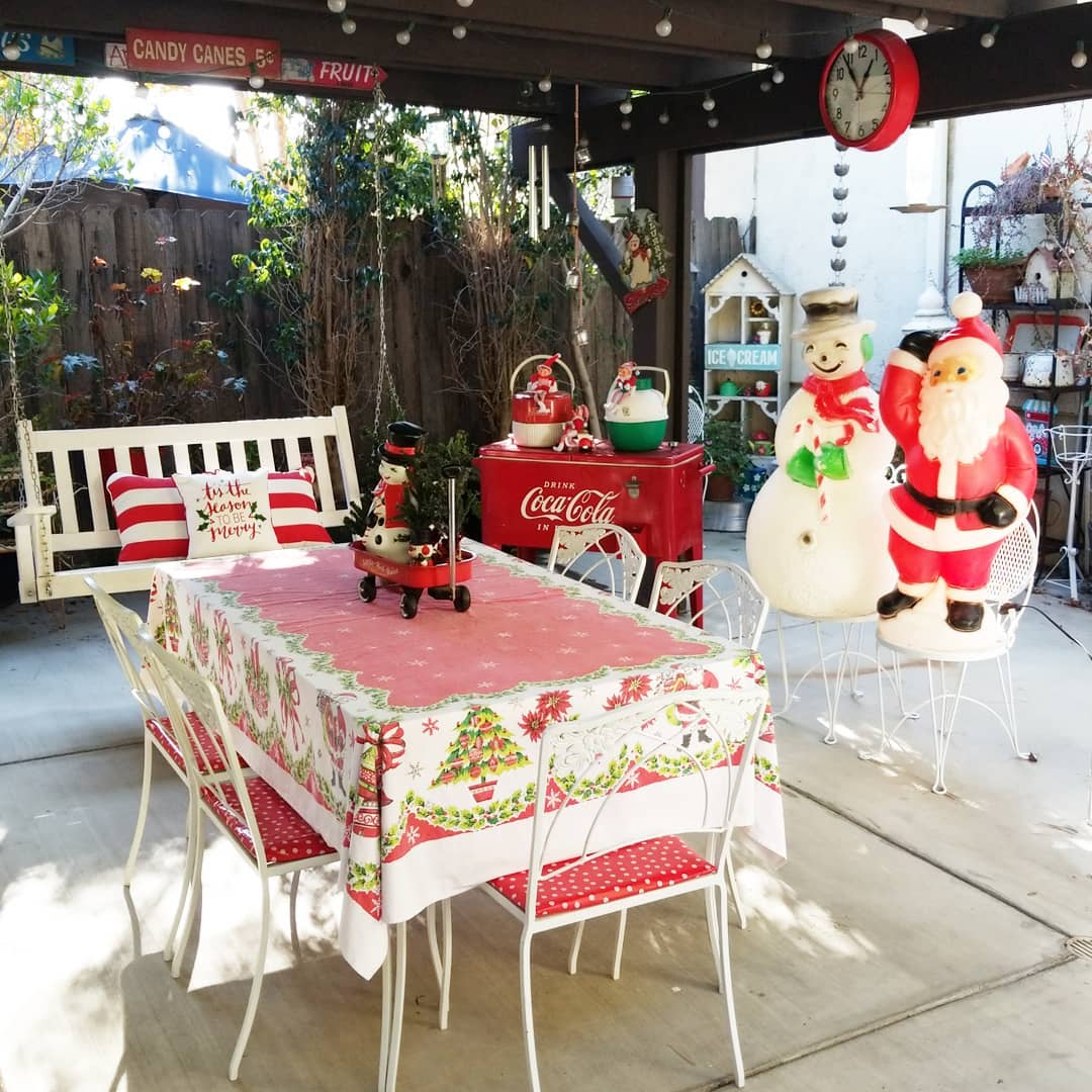 Outdoor dining table