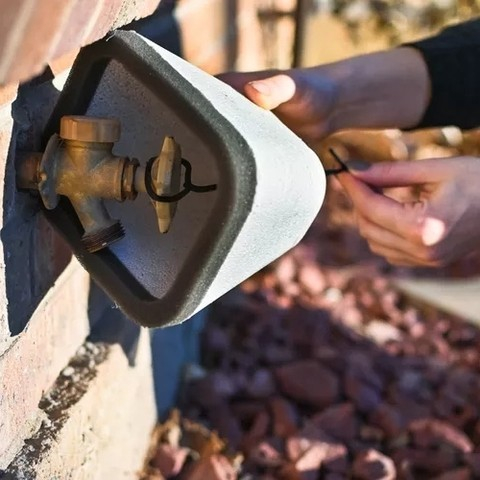 Outdoor faucet cover
