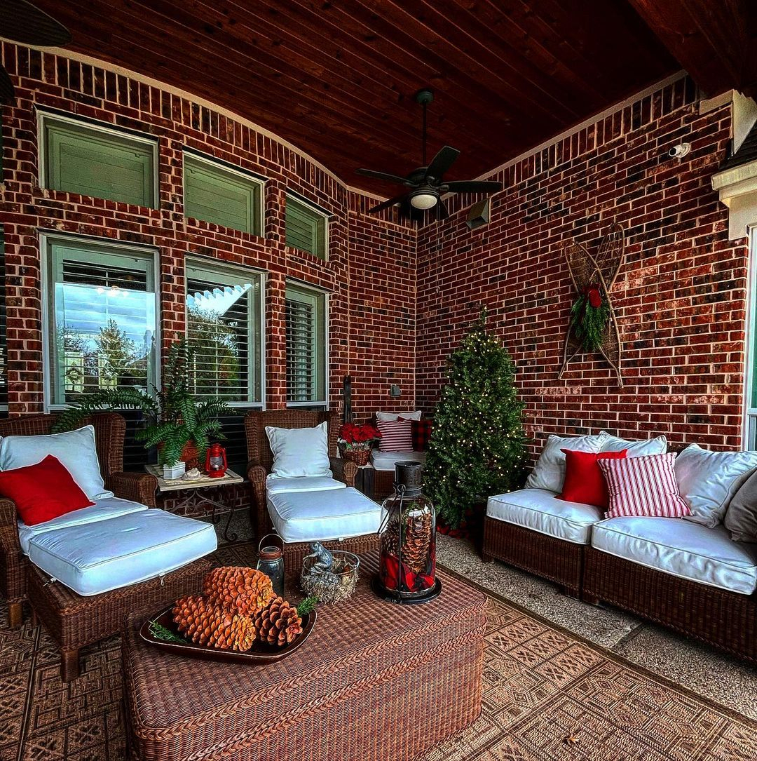 Preparing the patio