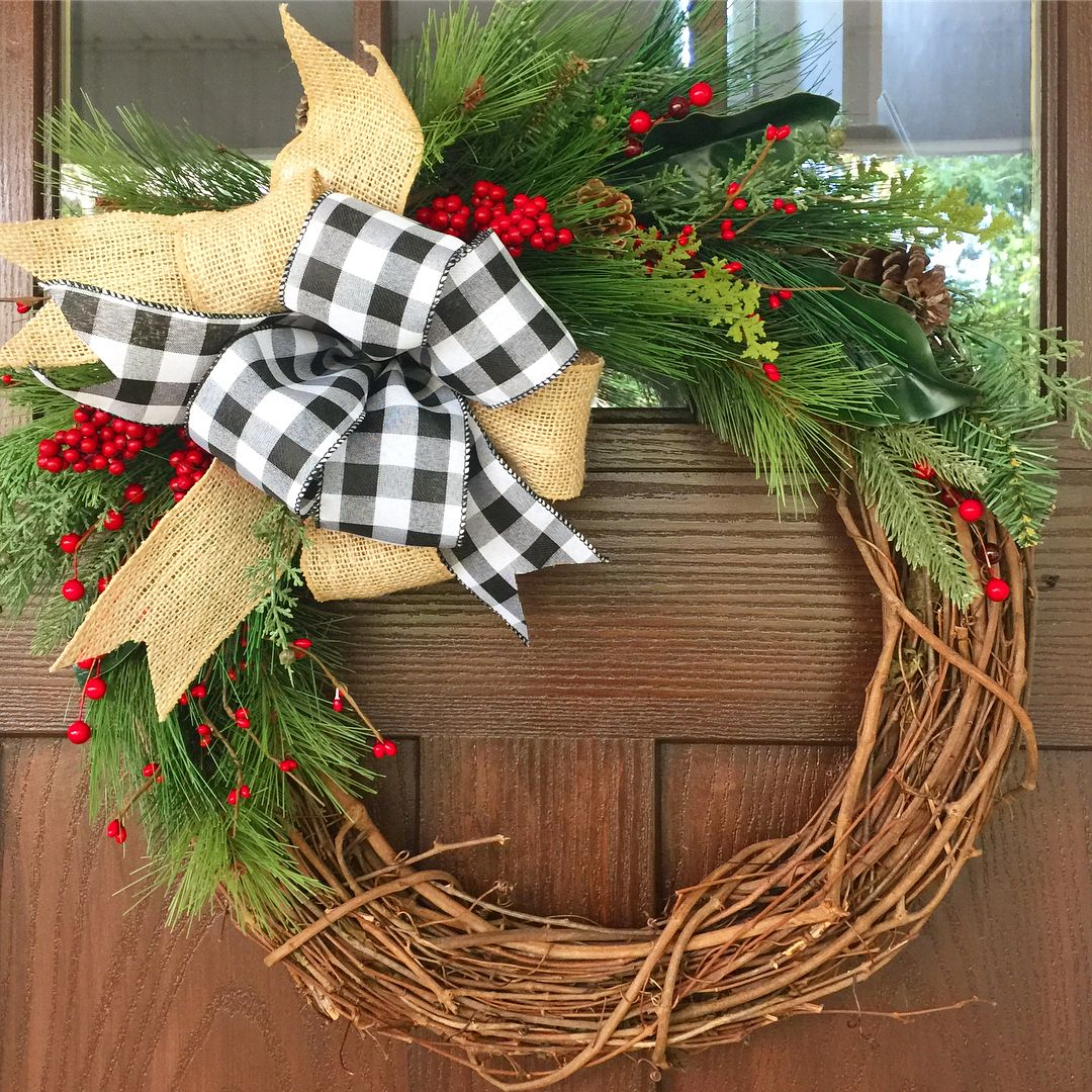 Rustic Christmas wreath