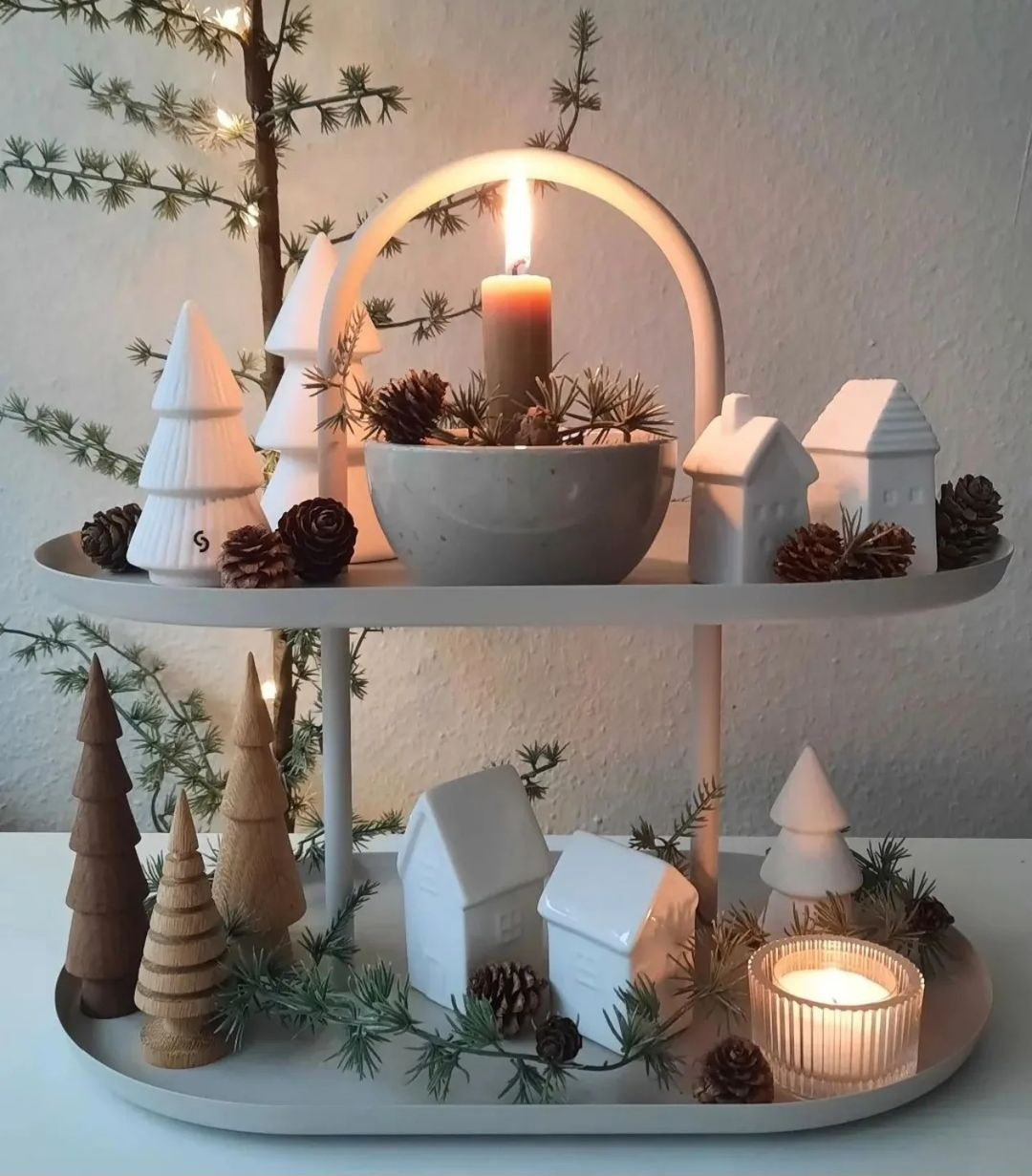 Winter scented candles