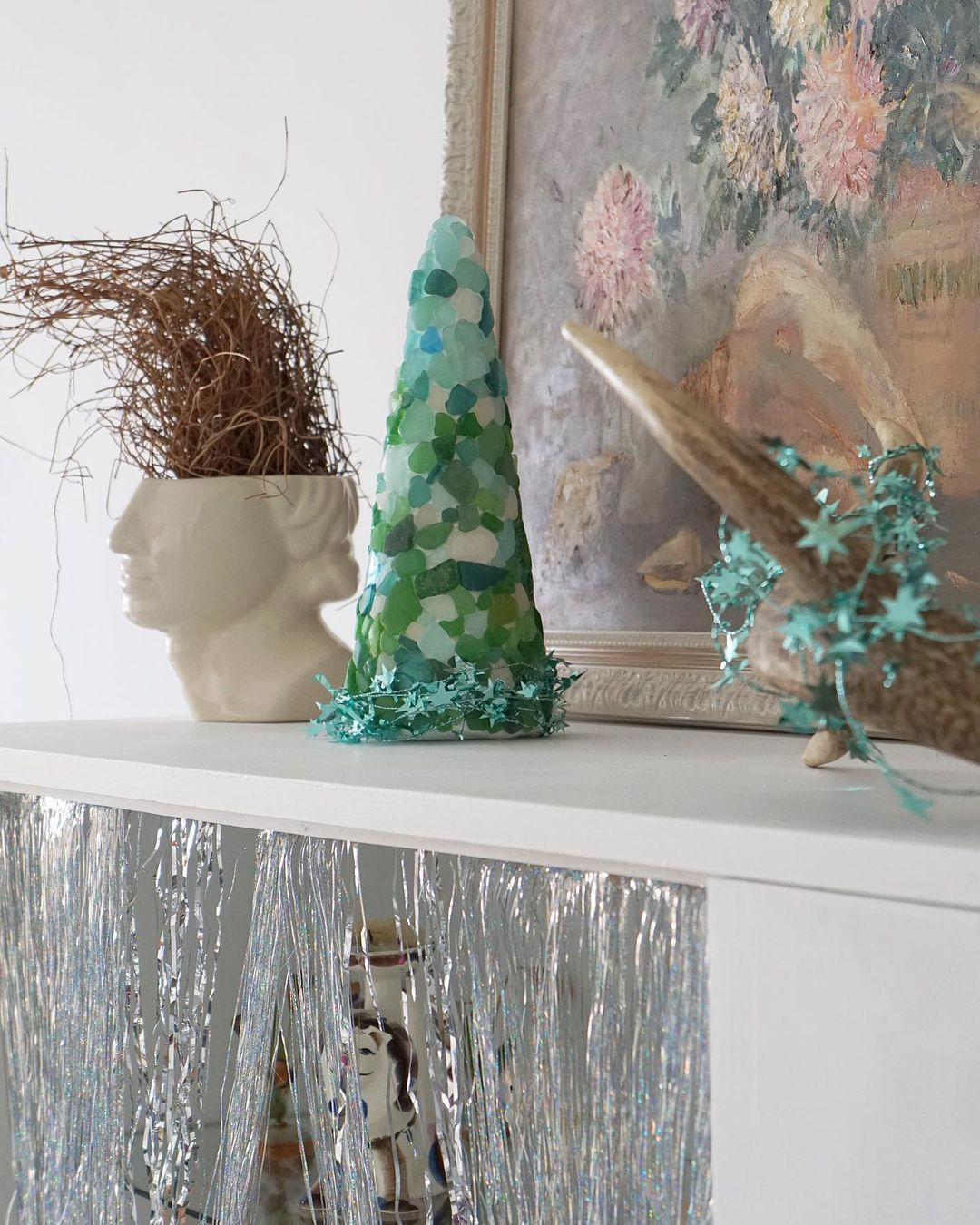 Sea glass Christmas tree