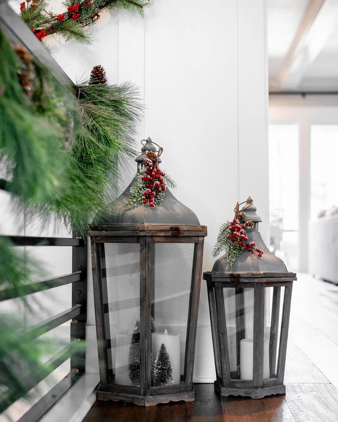 Wood lanterns
