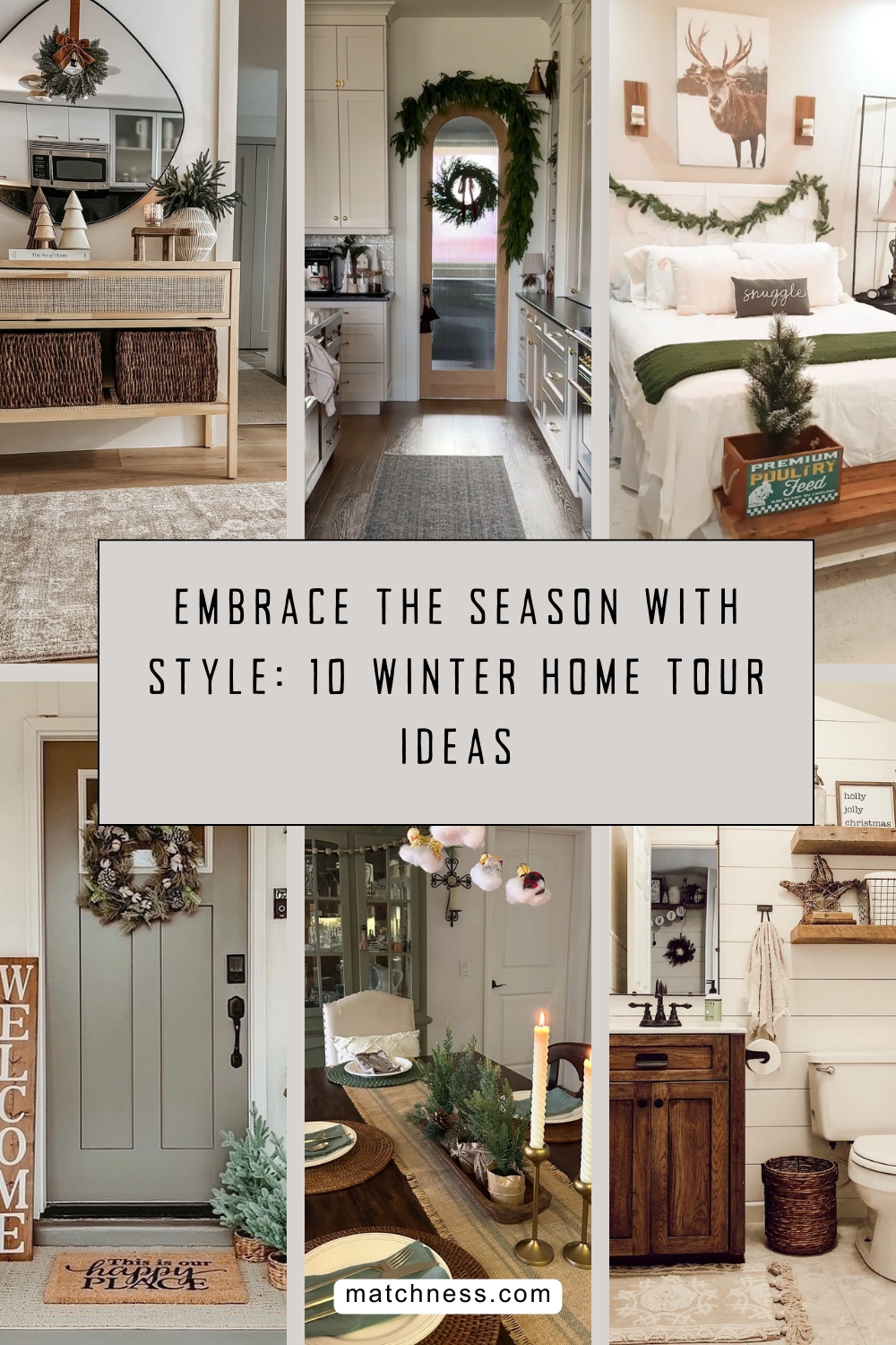 White grey clean modern kitchen design collage pinterest pin