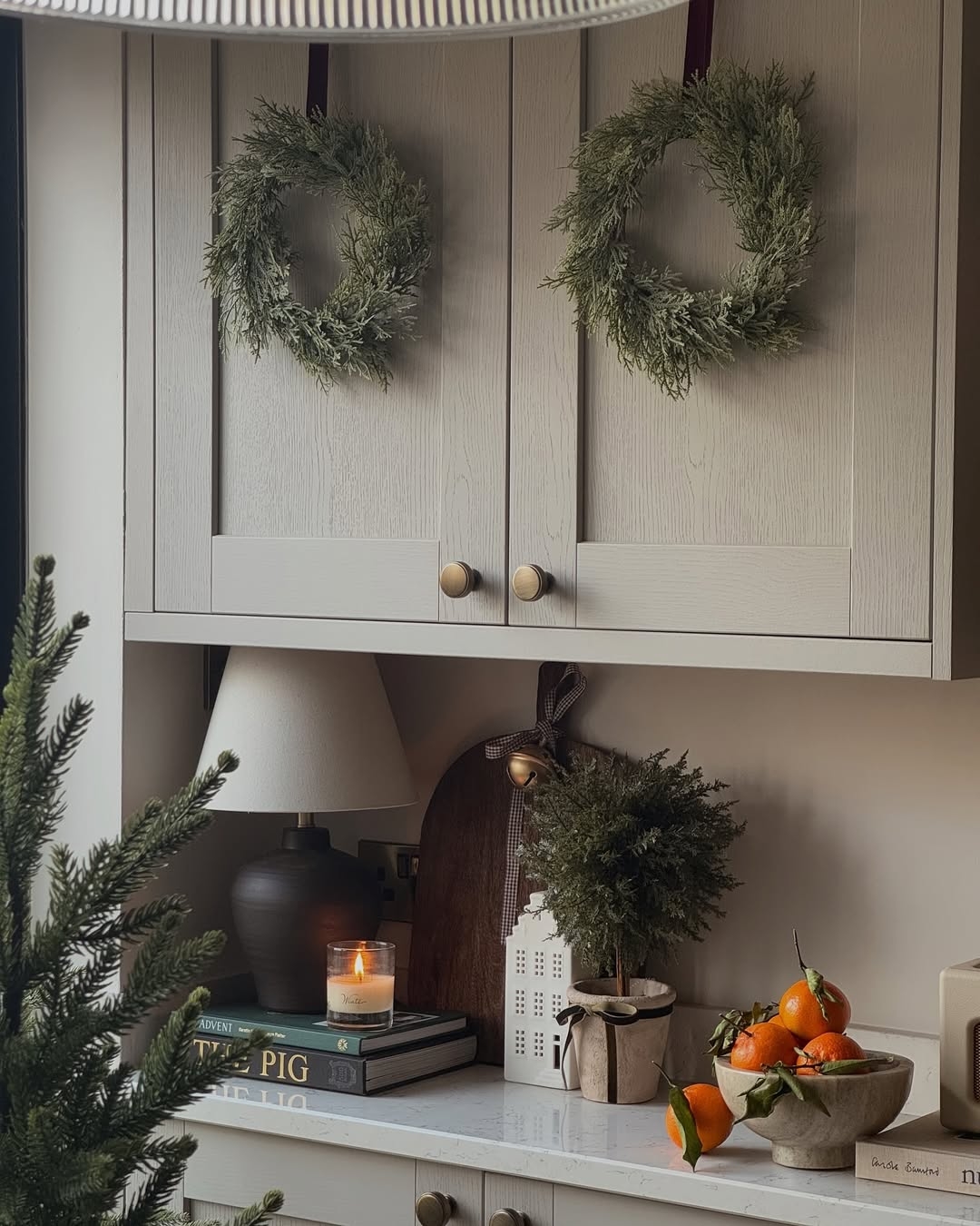 Winter-scented candle