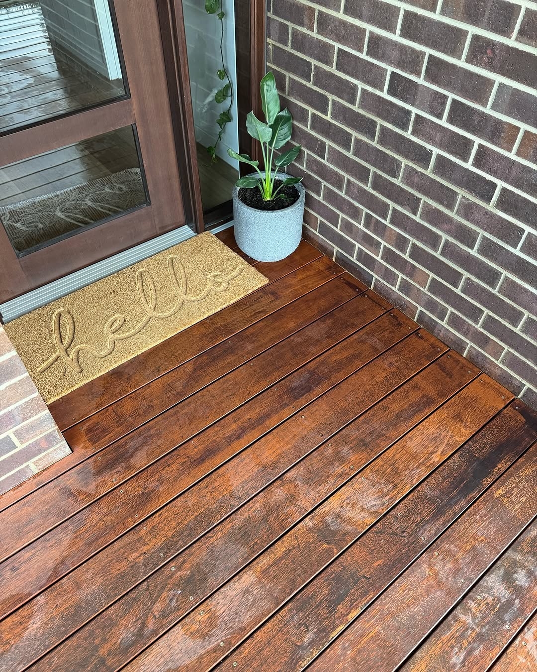 Entryway cleaning