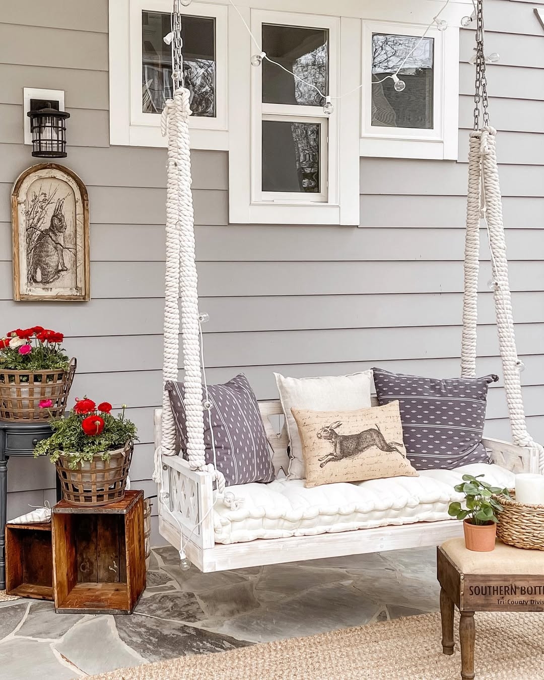 Outdoor spring decor