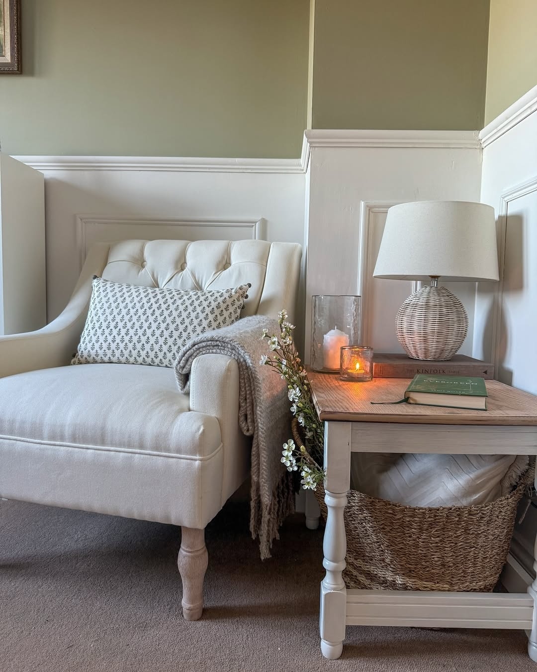 Rattan accents