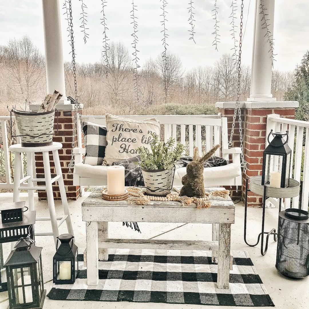 Spring porch cleaning