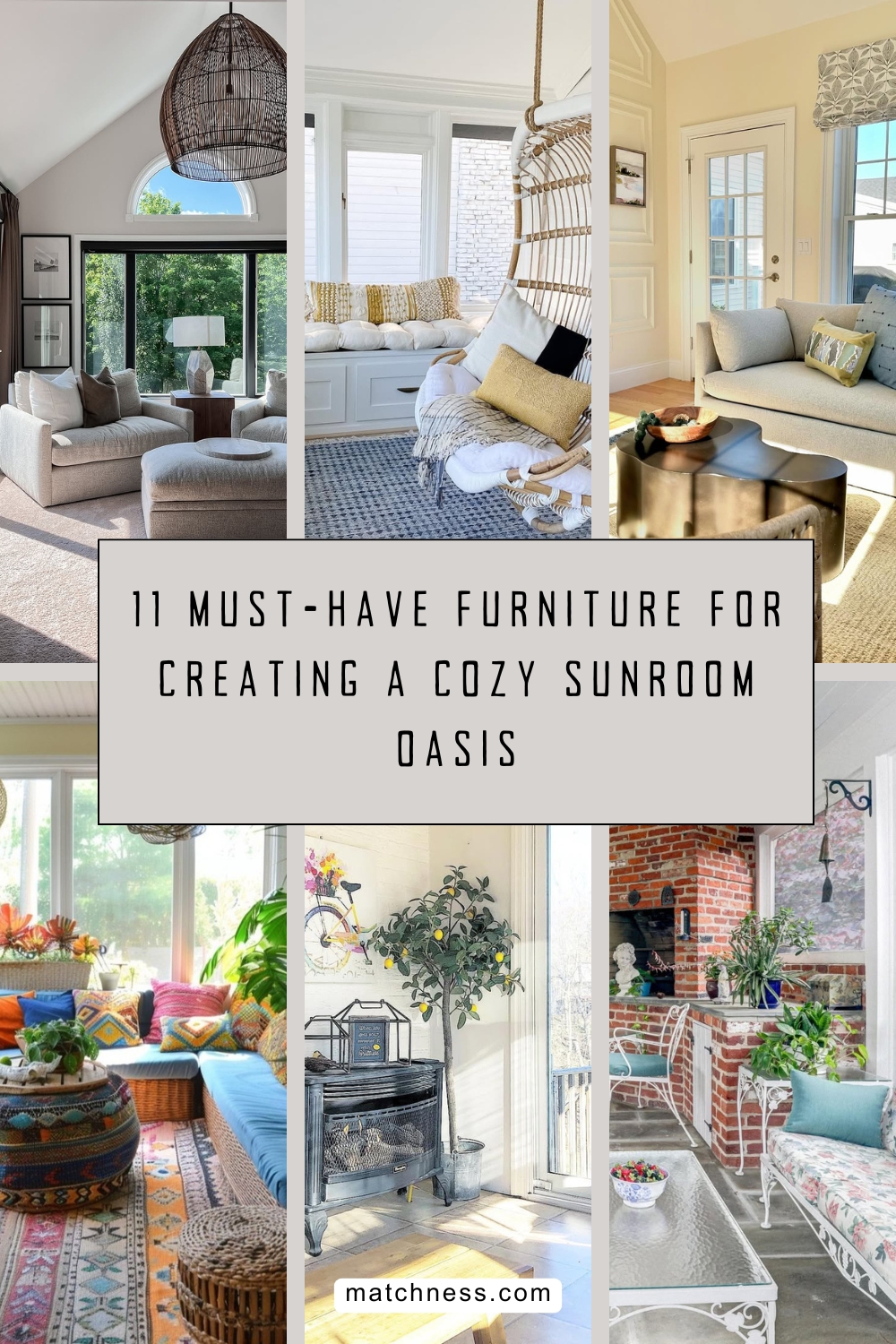 11 must-have furniture for creating a cozy sunroom oasis