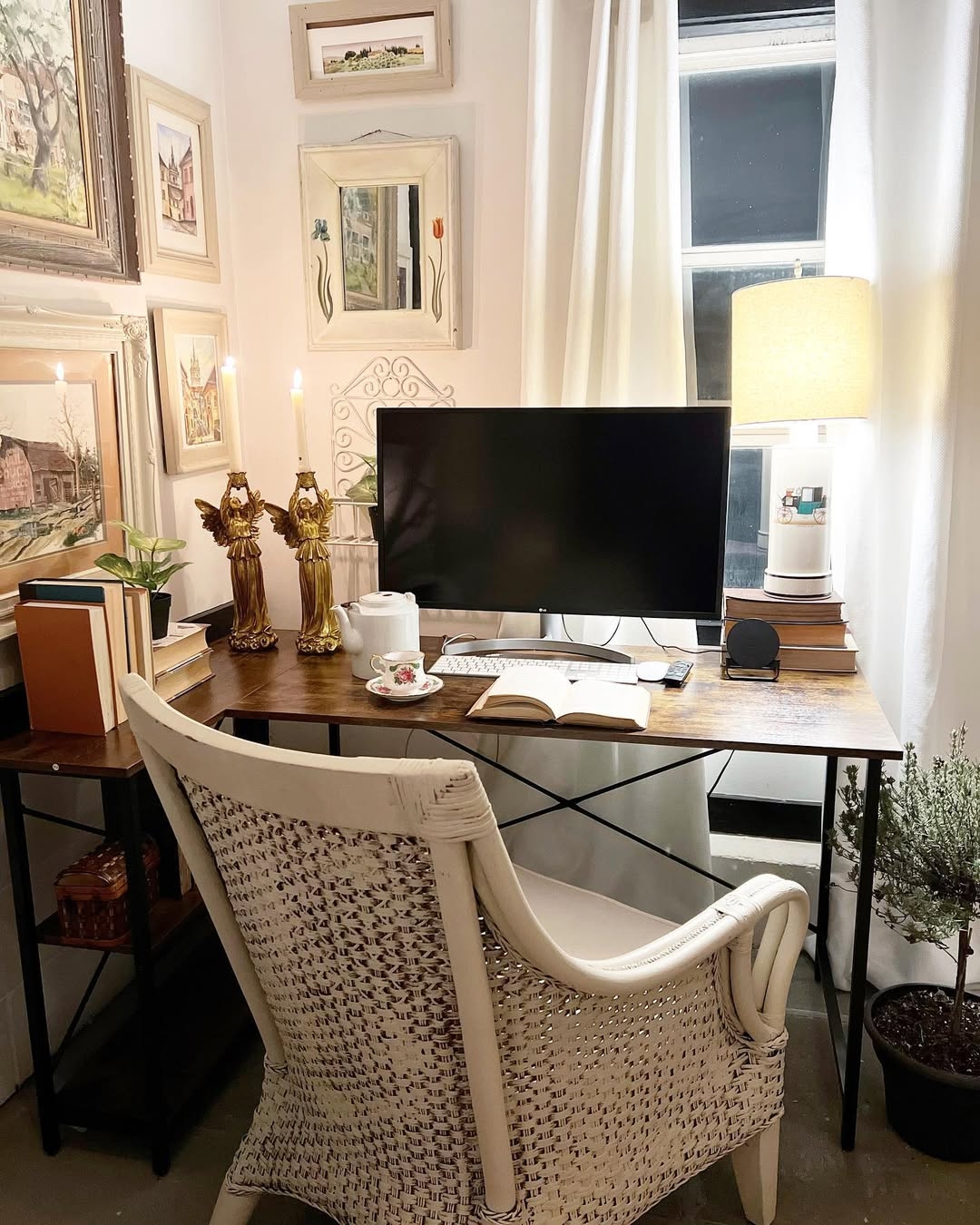 L-shaped desk