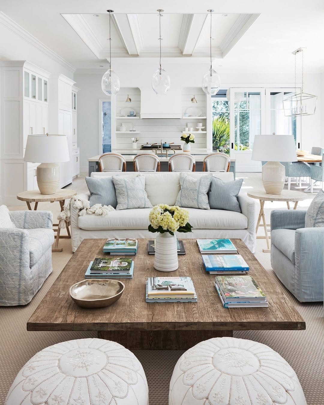 Light-colored sofa