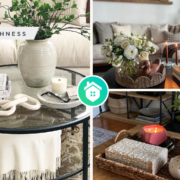 Spring coffee table decor