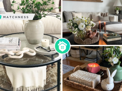 Spring coffee table decor
