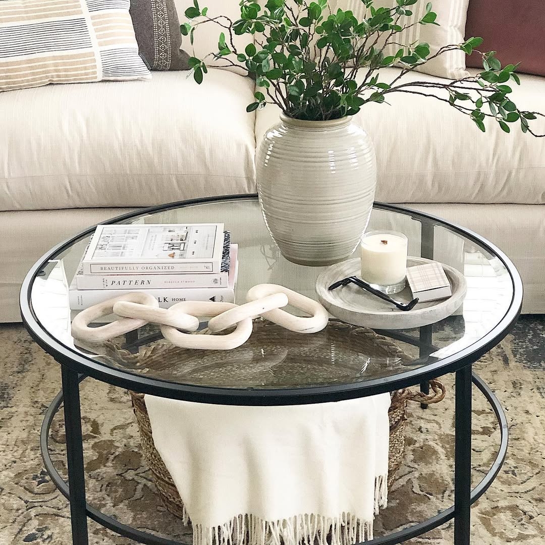 Spring coffee table styling