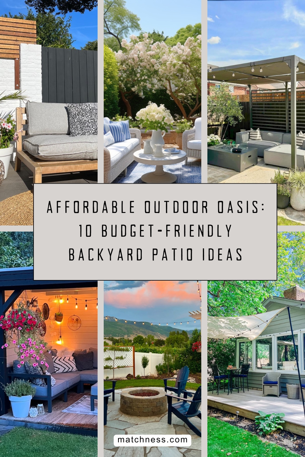 Affordable outdoor oasis 10 budget-friendly backyard patio ideas