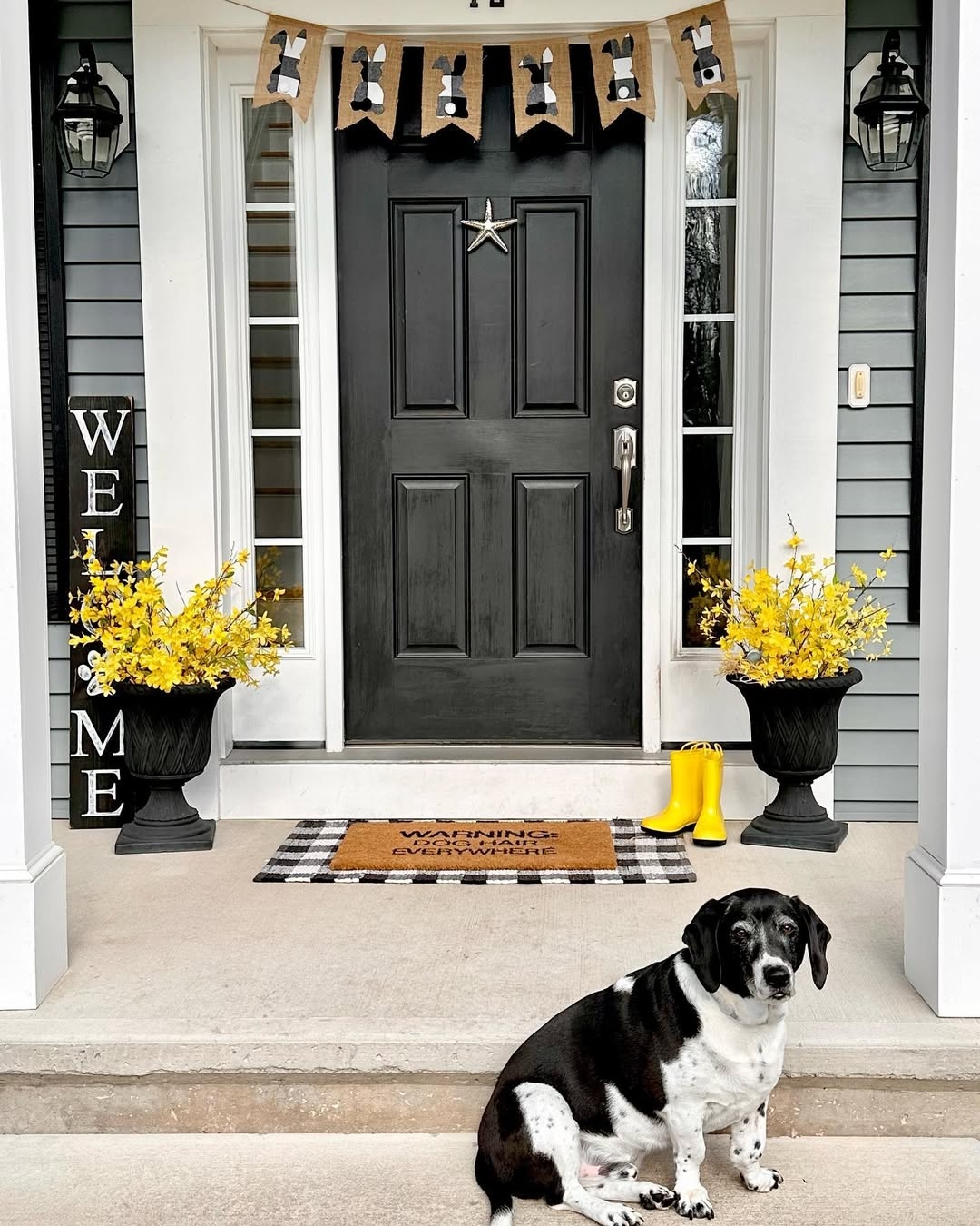 Black front door