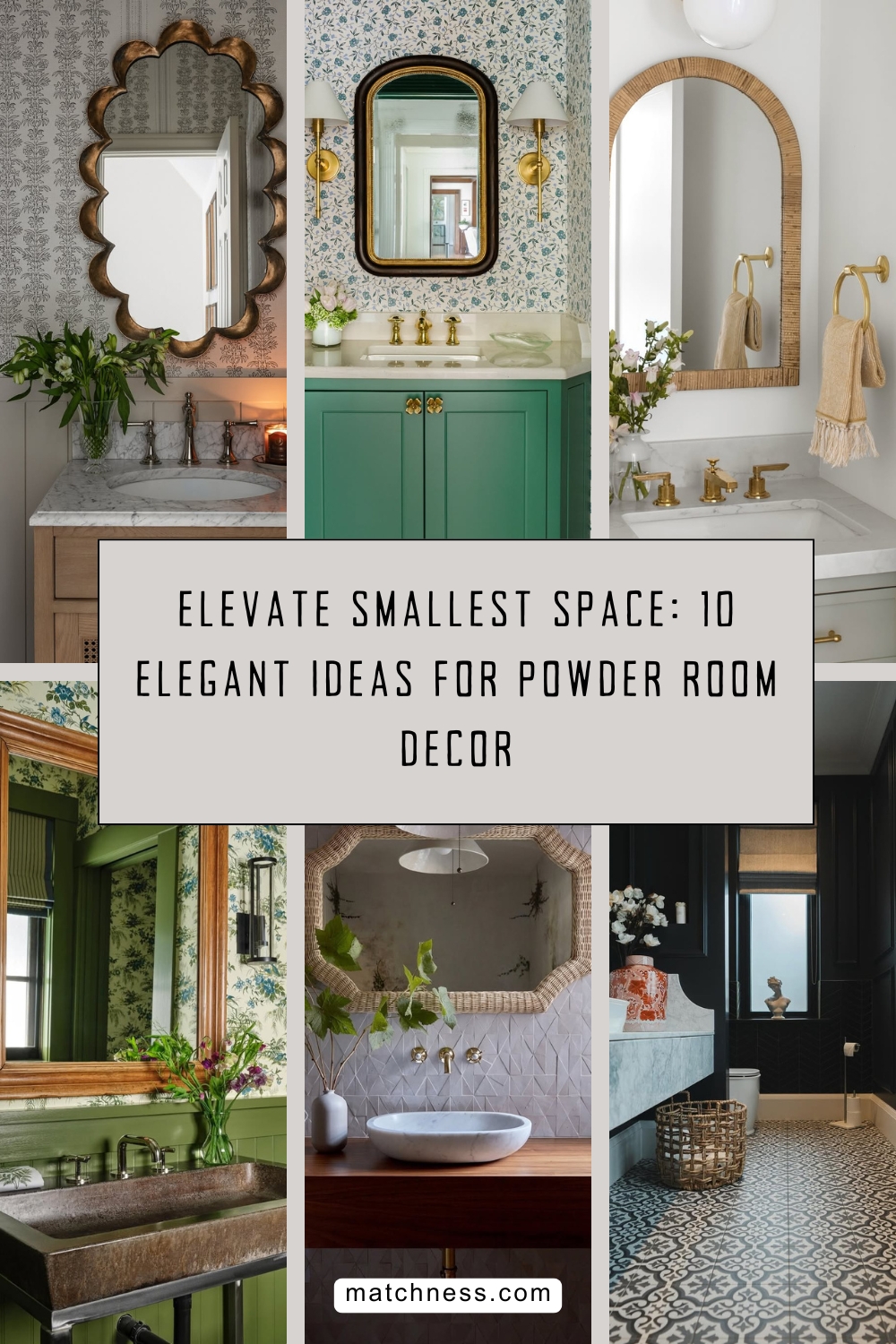 Elevate smallest space 10 elegant ideas for powder room decor