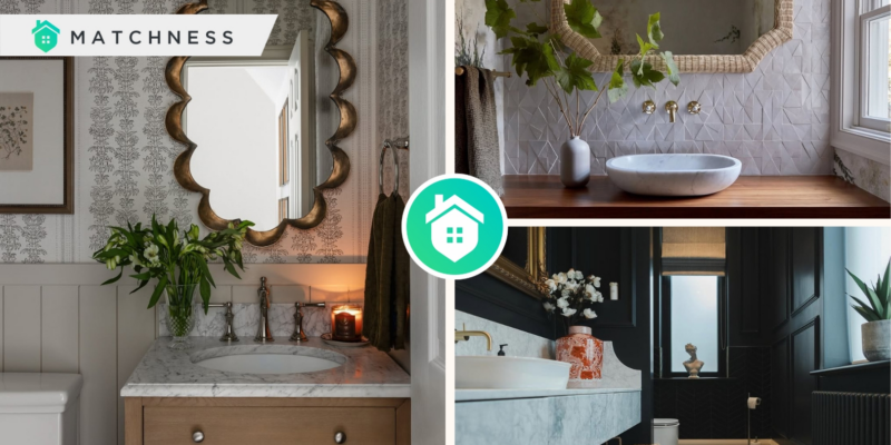 Powder room decor
