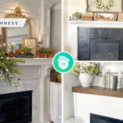 Spring mantel decor