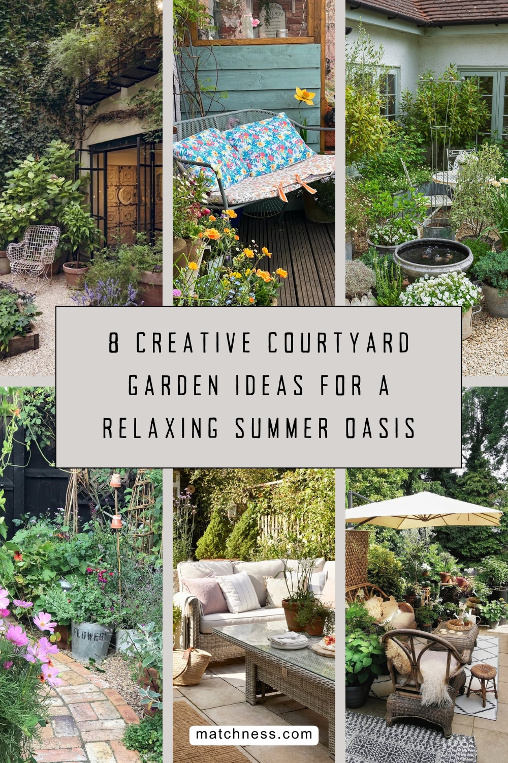 8 creative courtyard garden ideas for a relaxing summer oasis