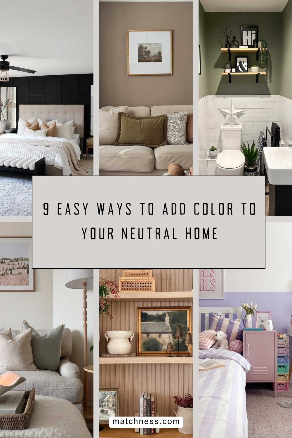 9 easy ways to add color to your neutral home