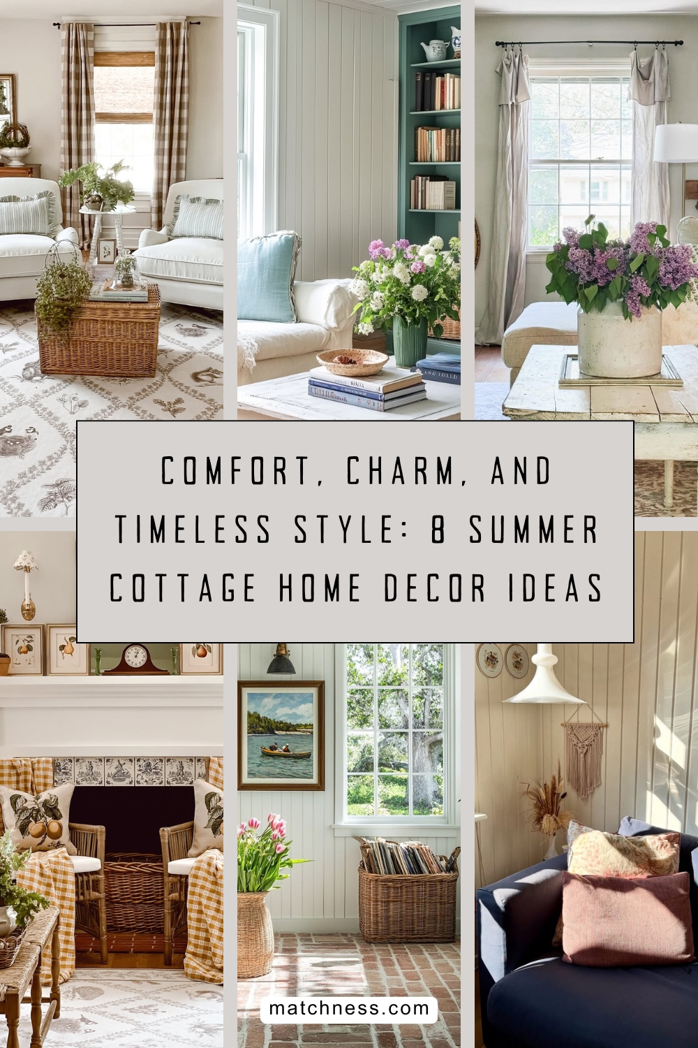 Comfort, charm, and timeless style 8 summer cottage home decor ideas