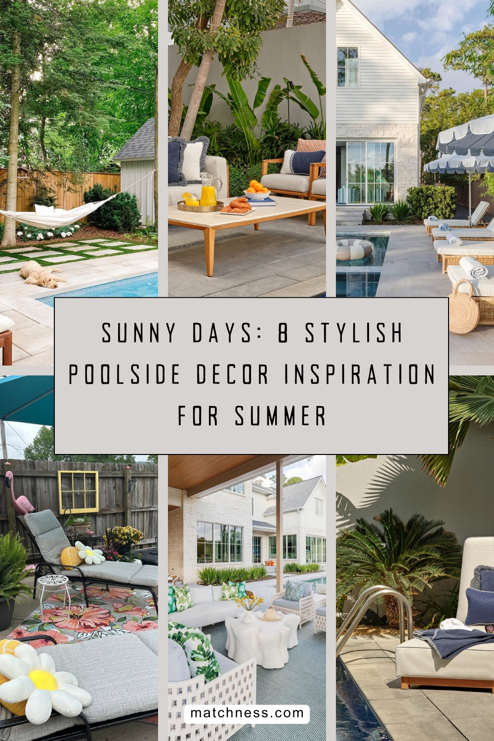 Summer pool side decor inspiration