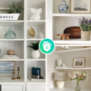 Summer shelf decor