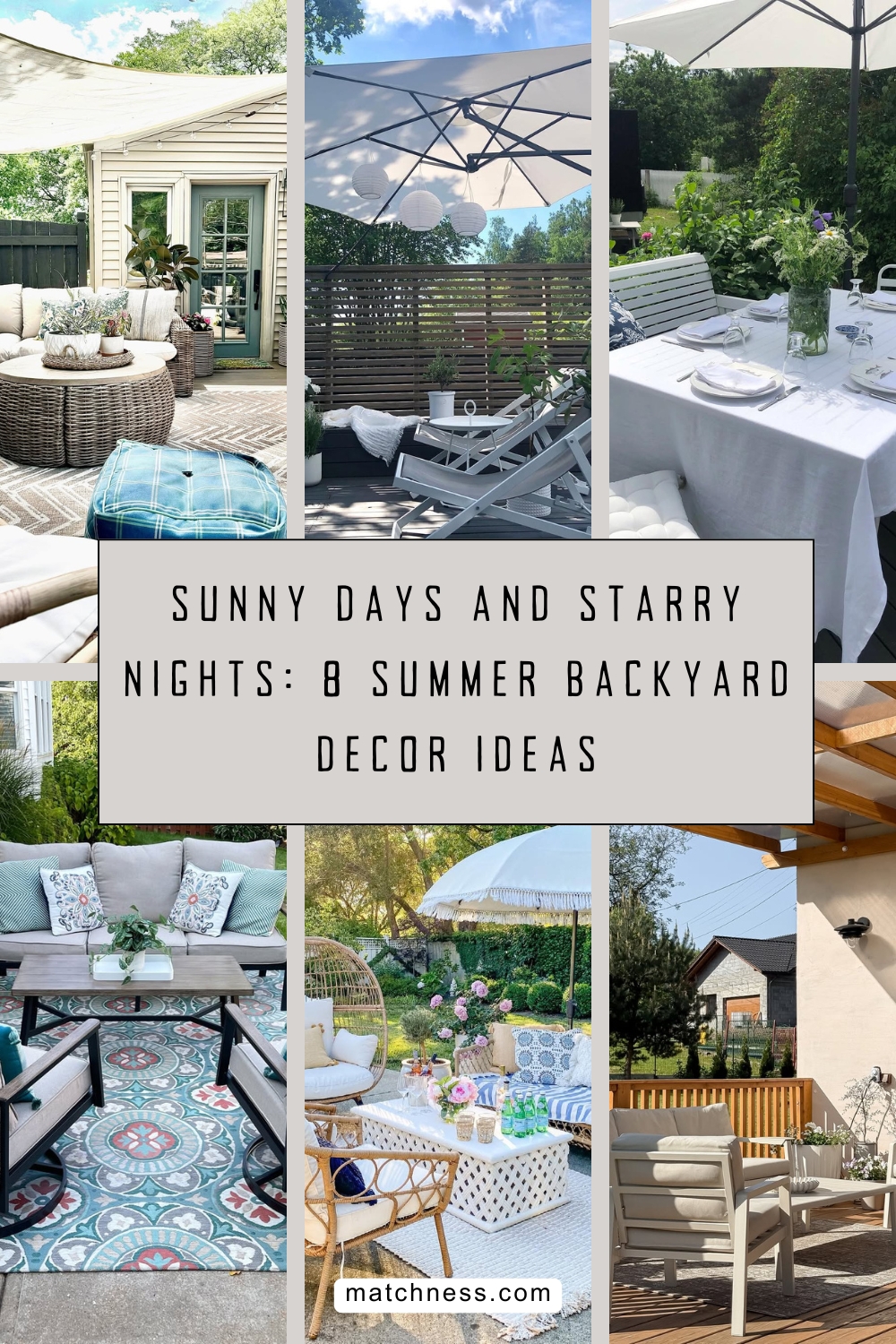 Sunny days and starry nights 8 summer backyard decor ideas