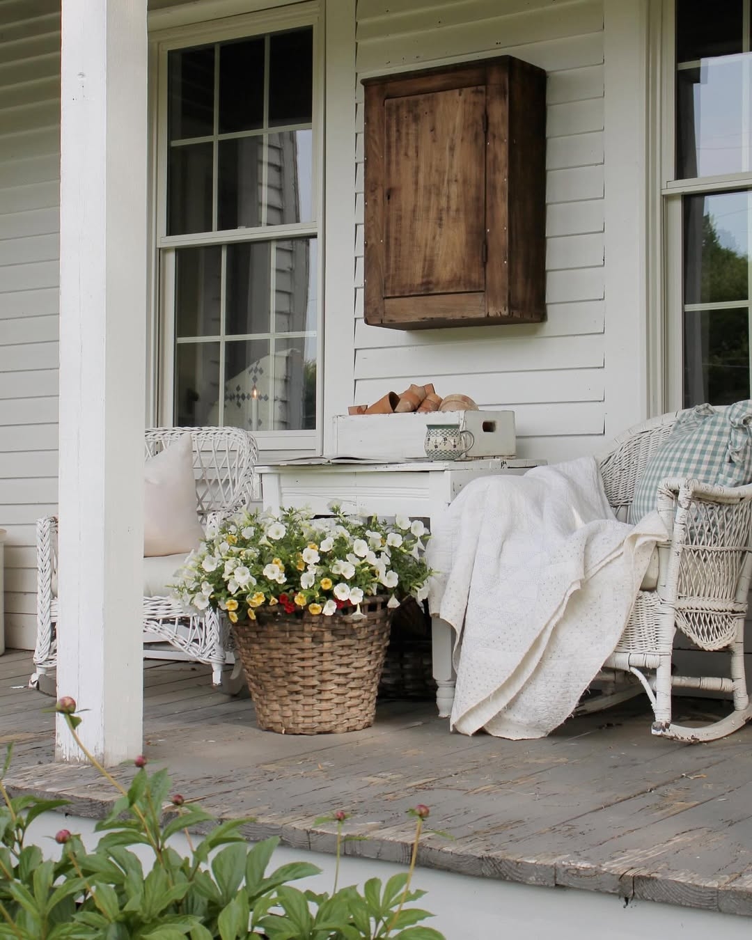 Wicker rocking chairs