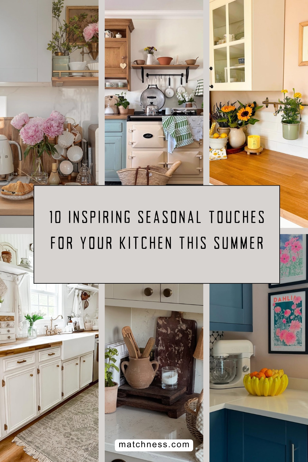 10 inspiring seasonal touches for your kitchen this summer