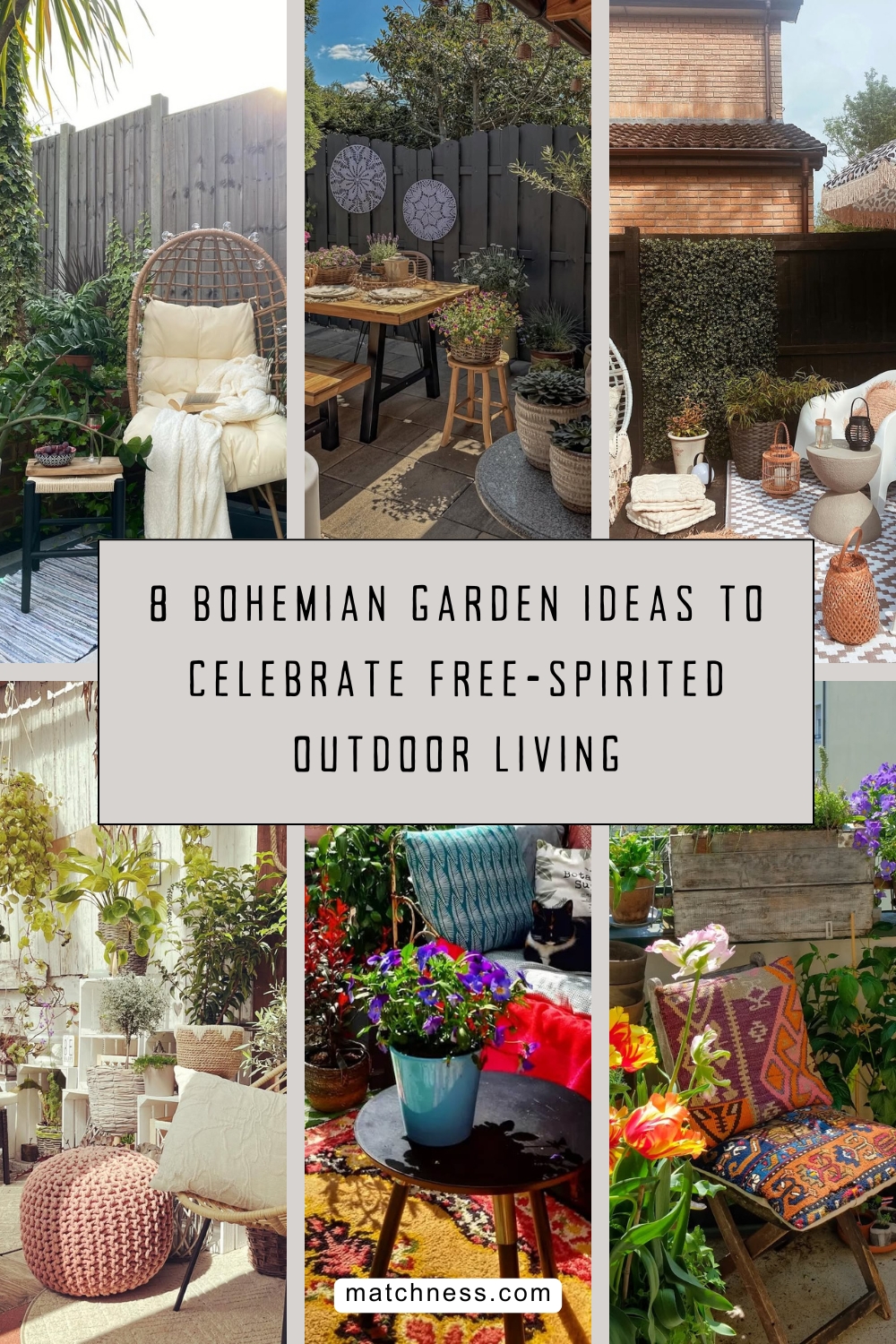 8 bohemian garden ideas to celebrate free-spirited outdoor living