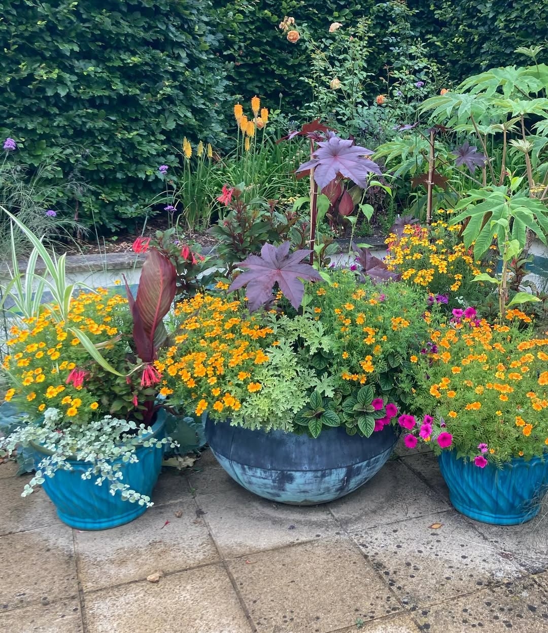 Painted pots